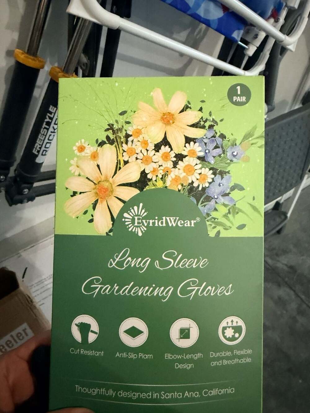 EvridWear Long Sleeve Gardening Gloves, Cut Resistant and Anti-Slip